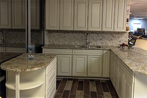 Cabinets and Granite Sample Kitchen