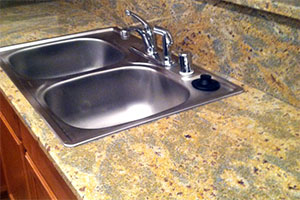 Arena Granite Kitchen and Bar with Top-mount Sink